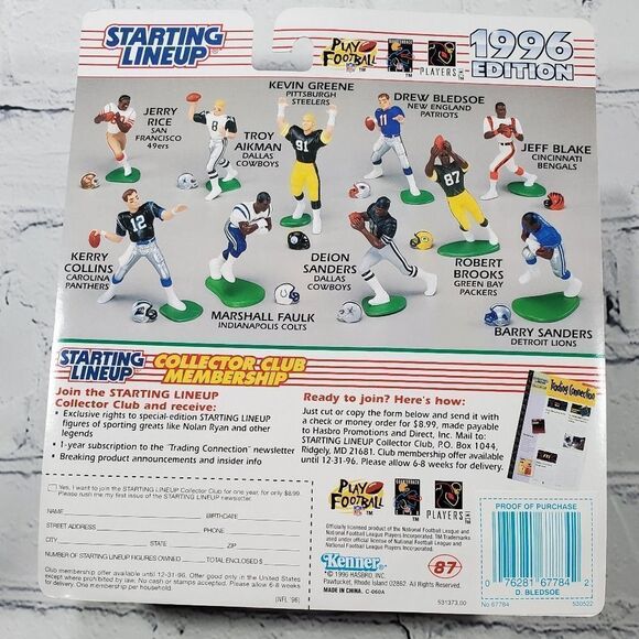 NIB Drew Bledsoe Starting Lineup - Picture 2 of 2